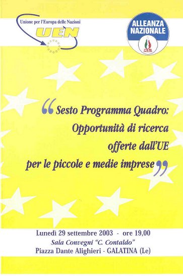 Sesto Programma Quadro: Opportunit&agrave; di ricerca offerte dall'UE per le piccole e medie imprese