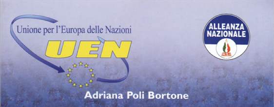 Adriana POLI BORTONE, LA DEMOCRAZIA LONTANA: IL CASO ALBANIA. Presentazione di Cristiana Muscardini. N&deg; 3 Collana "Prometeo". Gruppo UEN Unione per l'Europa delle Nazioni. DELEGAZIONE DI ALLEANZA NAZIONALE AL PARLAMENTO EUROPEO Rue Wiertz B-1047 Bruxelles